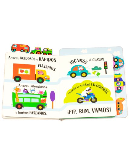 Libro infantil con separadores ¡Pip, zuum, vamos! - 9786075328942
