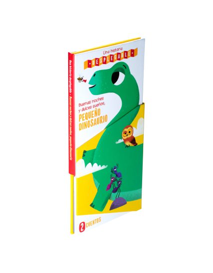 Libro infantil una historia desplegable Buenas noches y dulces sueños pequeño dinosaurios - 9789464228885