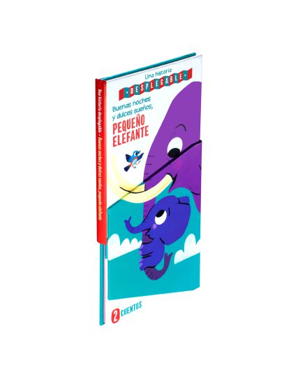 Libro infantil una historia desplegable Buenas noches y dulces sueños pequeño elefante - 9789464228878