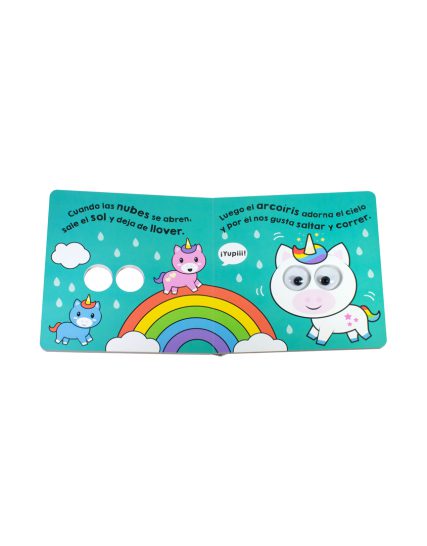 Libro interactivo ¡Sacude mis ojos locos! ¡Hola Unicornio! - 9786075328294-1