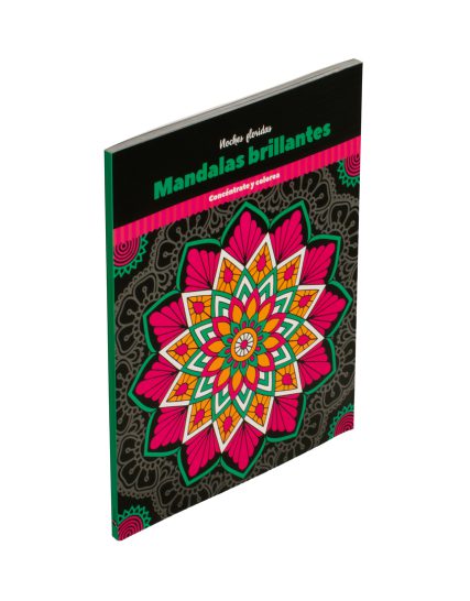 Libro para colorear mándalas brillantes noches floridas - 0685071561782