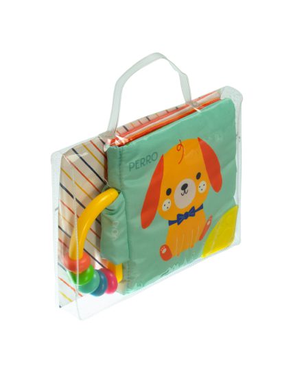 Cuento Interactivo suave con sonaja y mordedera Perro - 9789463781640