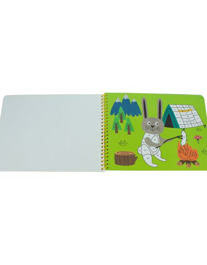 Libro con calcomanías arma y pega por números ¡Mis aventuras en el campamento! - 0685071584903-1