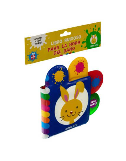 Libro interactivo con sonidos para la hora del baño Conejito - 9786075329086