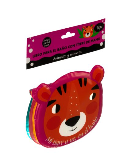 Libro interactivo con títere de mano para la hora del baño Tigre - 9786075329239