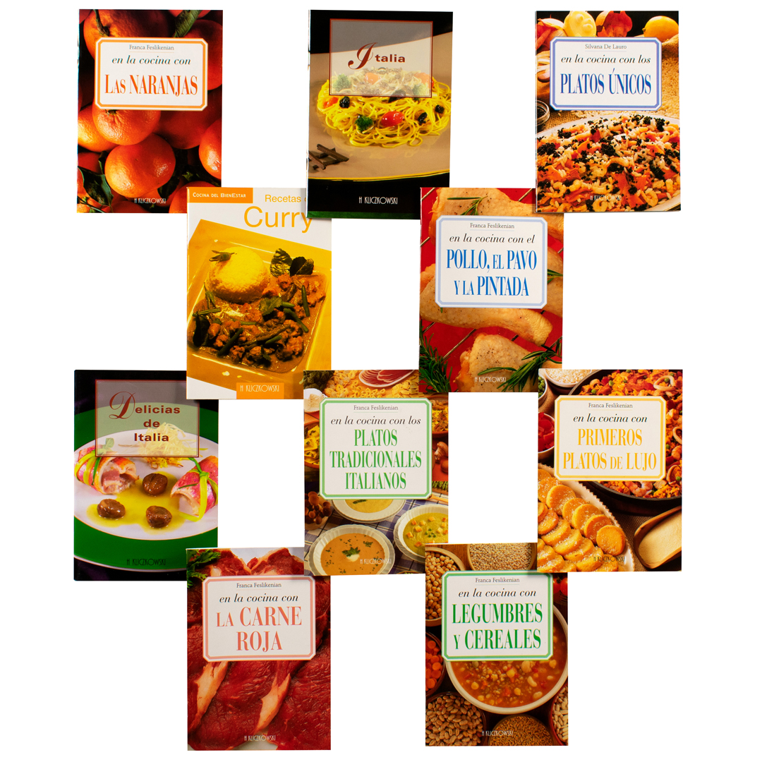 Colección de las mejores recetas italianas para cualquier ocasión 10 pz - 0685071608333PAQ-1