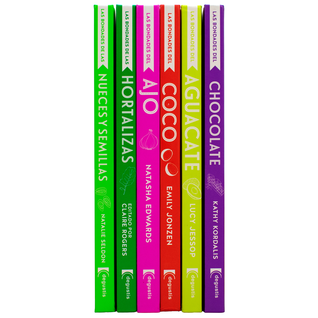 Colección libros de cocina - Bondades de alimentos 6pz - 0685071738979PAQUETE