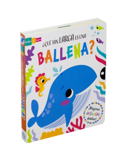 Libro con ventanas deslizables ¿Qué tan larga es una ballena - 9786075329291
