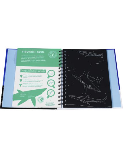 Libro interactivo raspa y descubre Tiburones - 0685071043691-1