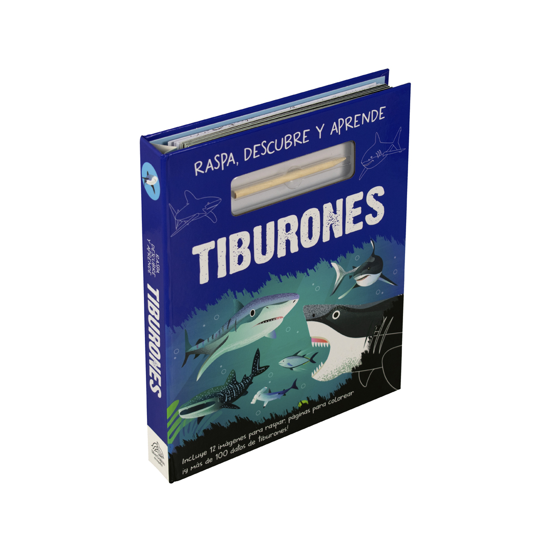 Libro interactivo raspa y descubre Tiburones - 0685071043691