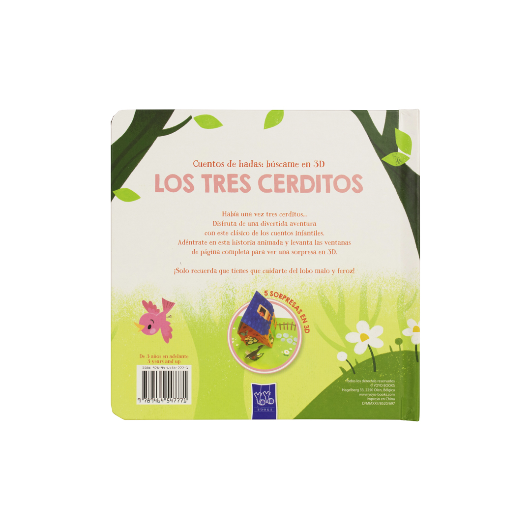 Cuento infantil 3D Búscame Los tres cerditos - 9789464547771-3