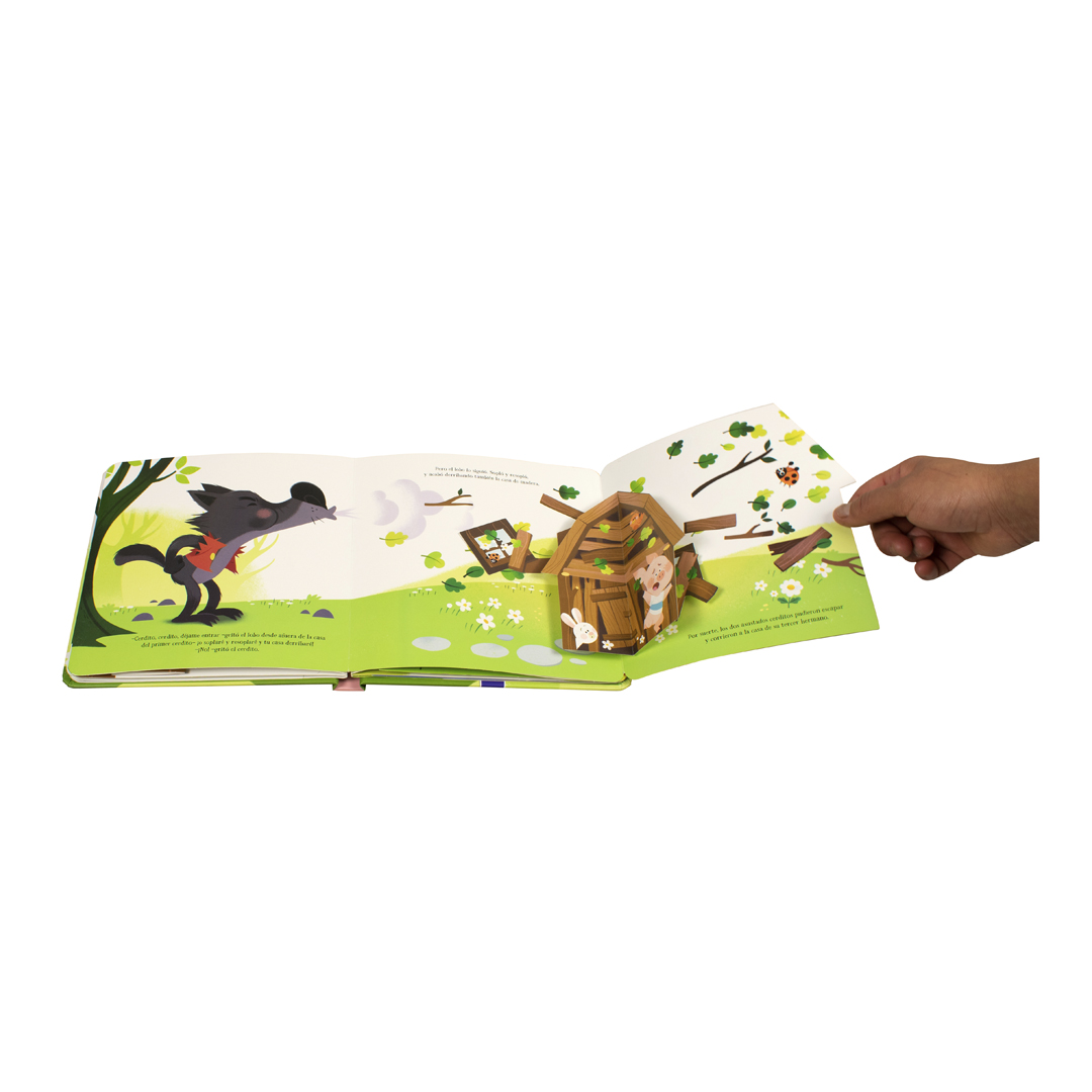 Cuento infantil 3D Búscame Los tres cerditos - 9789464547771-4
