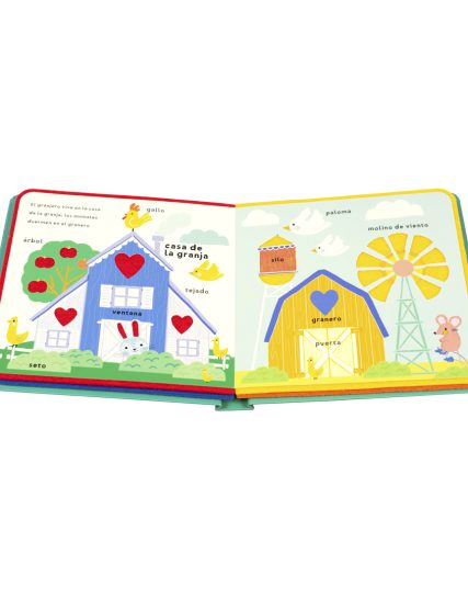 Libro con textura mis primeras palabras La Granja - 9789464548044-1