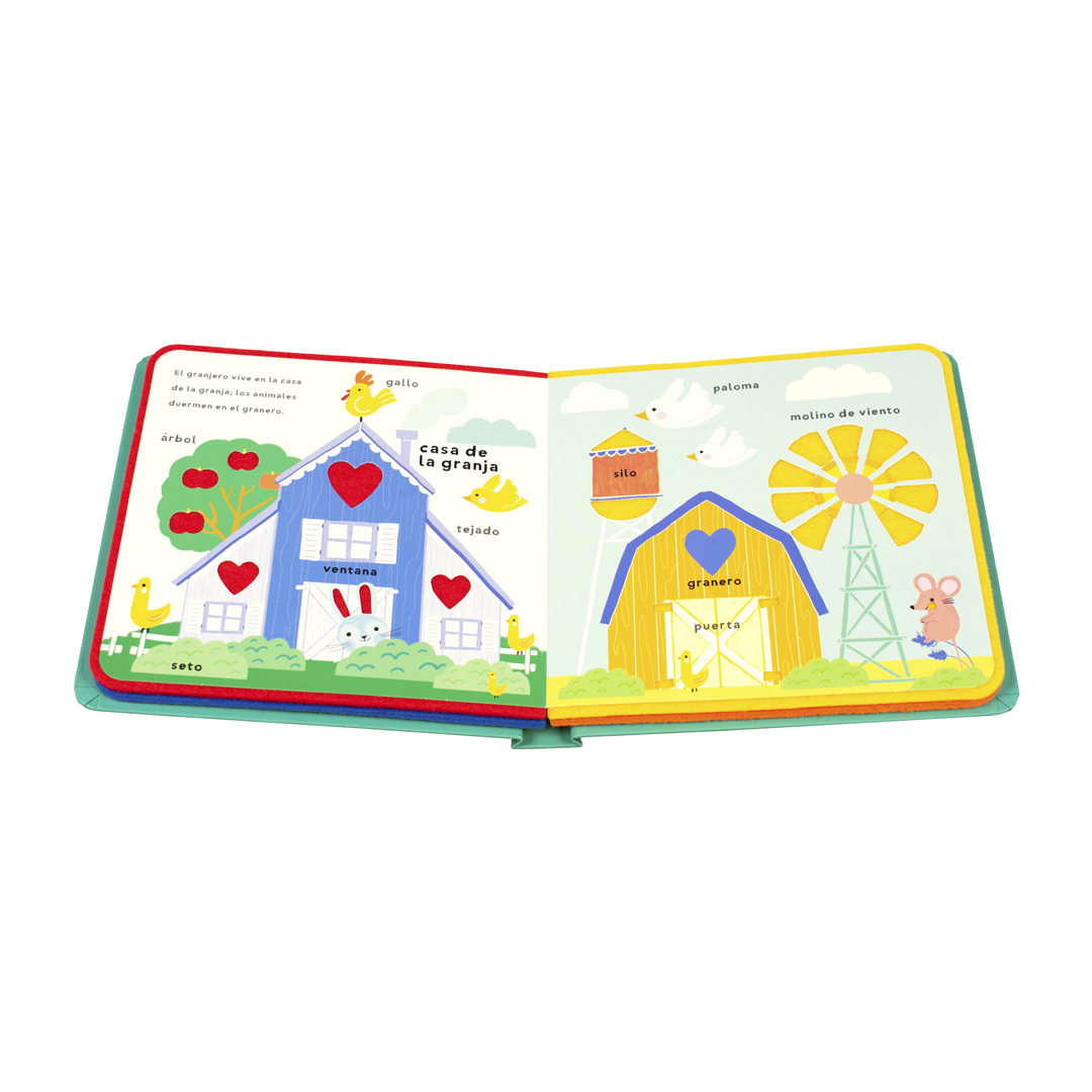 Libro con textura mis primeras palabras La Granja - 9789464548044-1