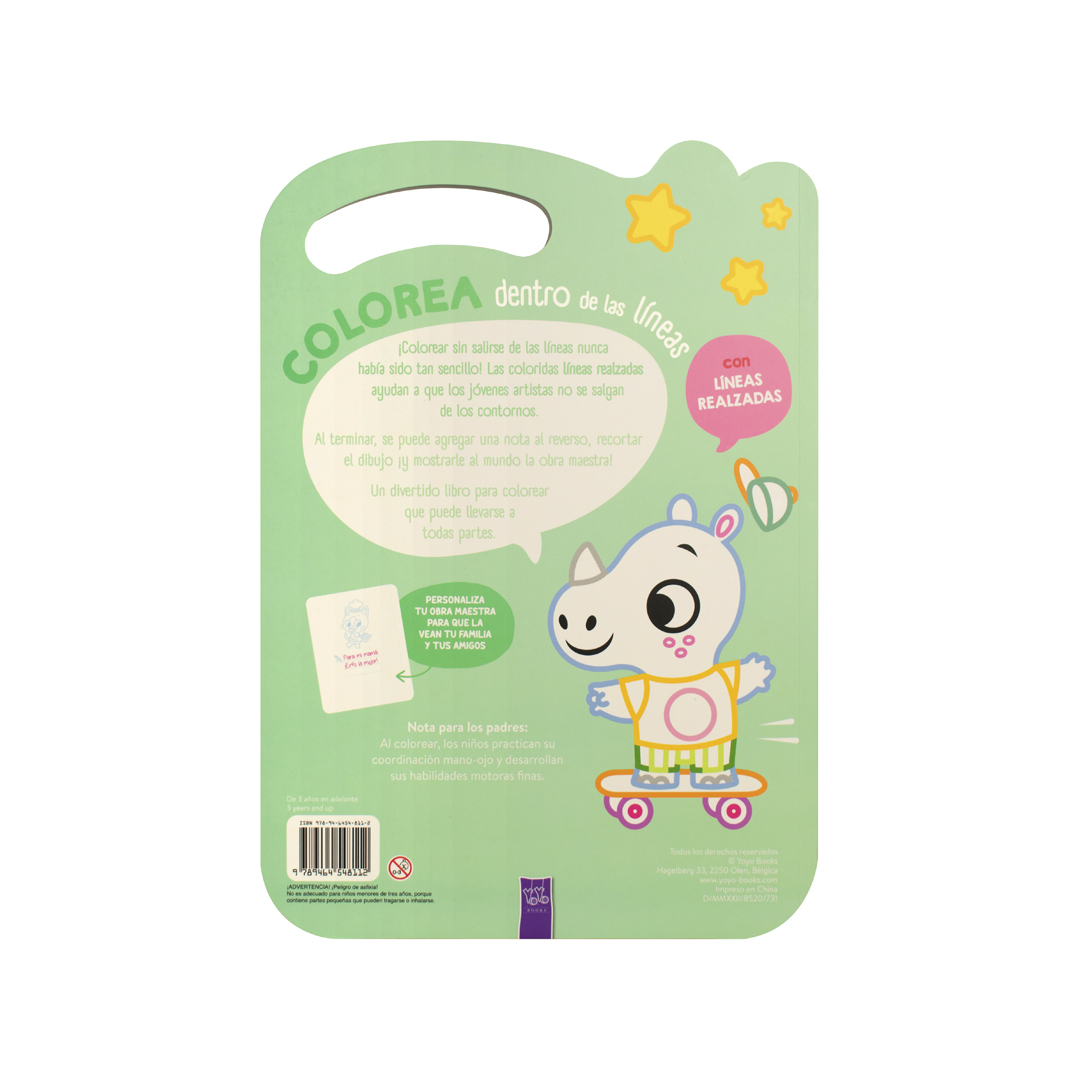 Libro para colorear dentro de líneas Buho - 9789464548112-3