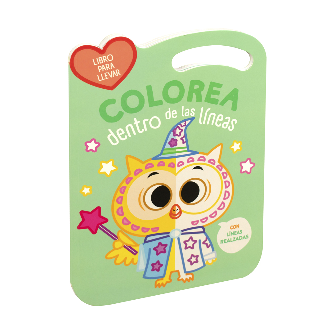 Libro para colorear dentro de líneas Buho - 9789464548112