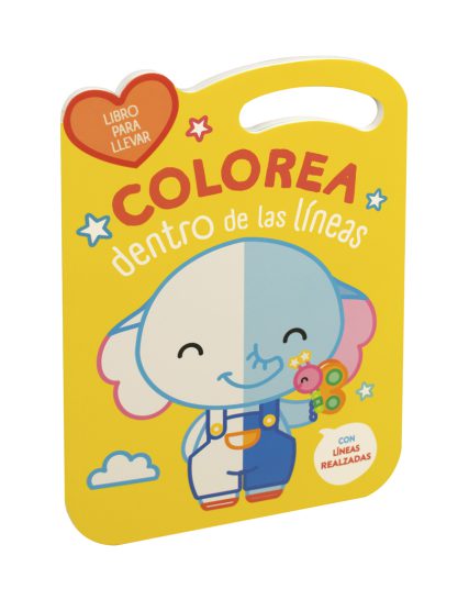 Libro para colorear dentro de líneas Elefante - 9789464548129