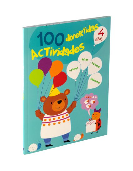 Libro infantil con 100 divertidas actividades 4 años - 9789464548273