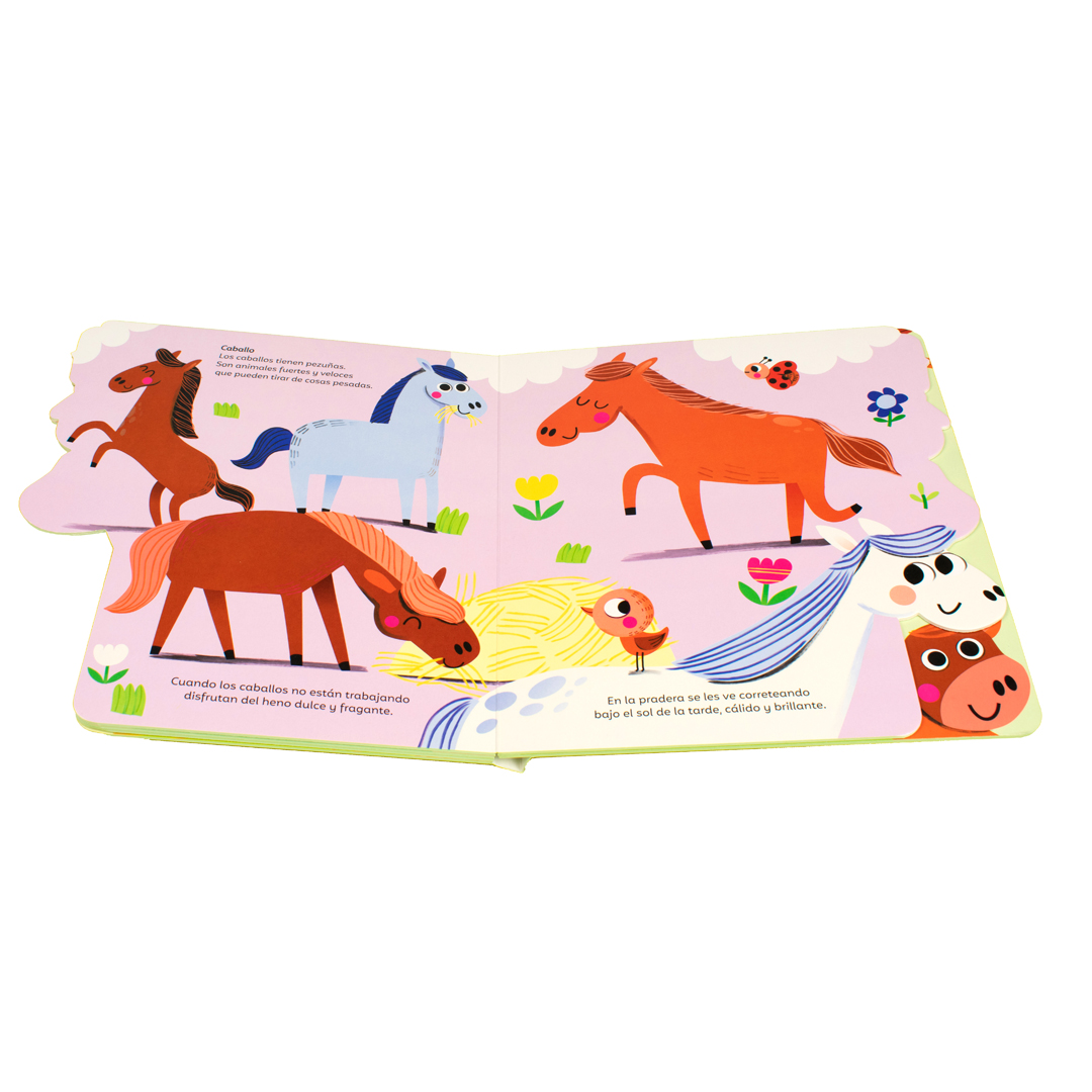 Libro infantil con pestañas aprende de Animlaes de la granja - 9789464547801-1