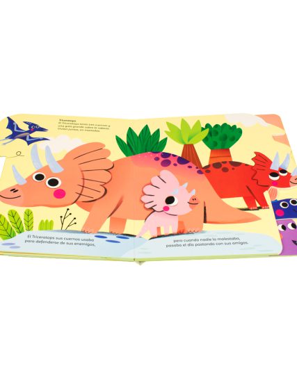 Libro infantil con pestañas aprende de Dinosaurios - 9789464547795-1
