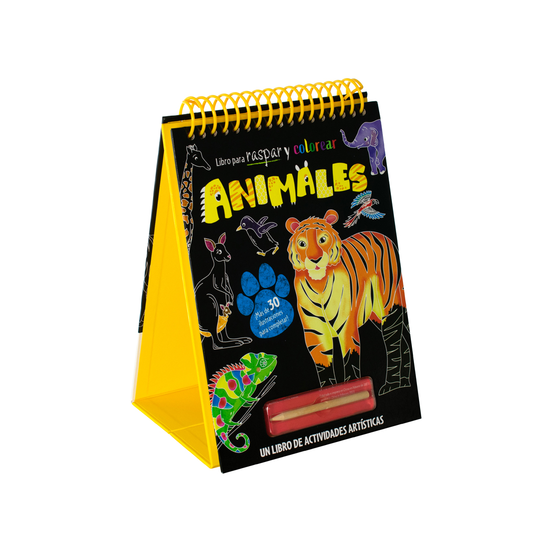 Libro intercativo raspa y colorea Animales - 0685071990728
