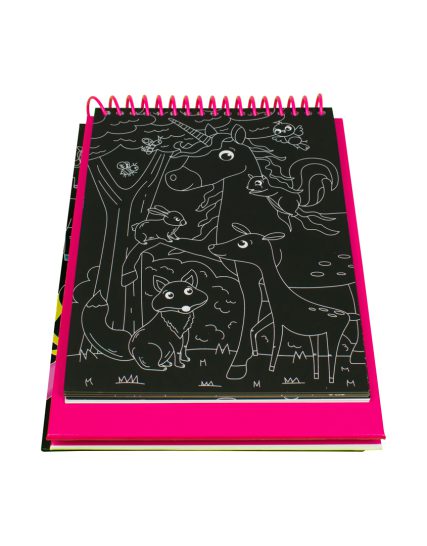 Libro intercativo raspa y colorea Unicornio - 0685071355725-1