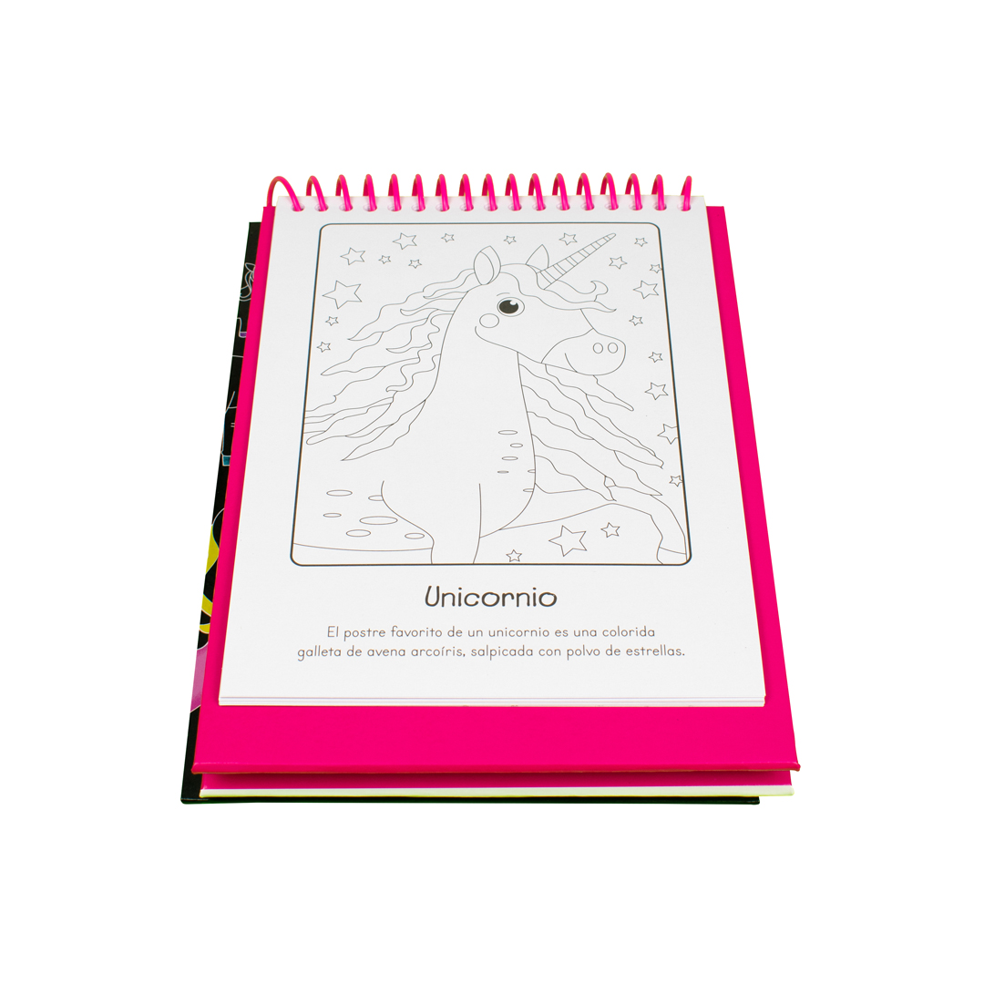 Libro intercativo raspa y colorea Unicornio - 0685071355725-4