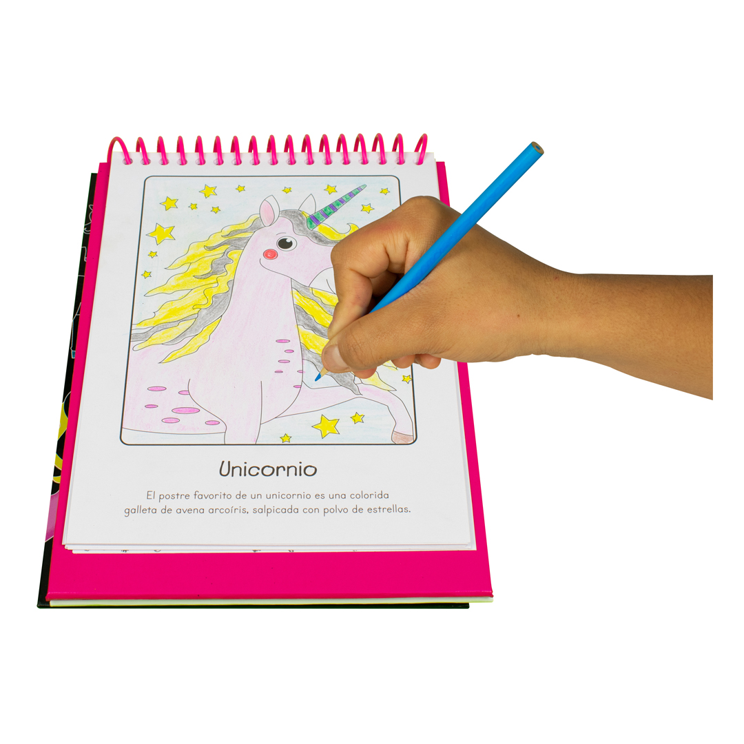 Libro intercativo raspa y colorea Unicornio - 0685071355725-6