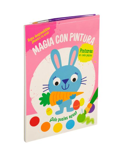 Libro para niños magia con pintura Conejo - 9789464548525