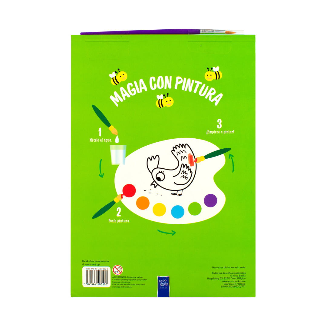 Libro para niños magia con pintura Oso - 9789464548518-3