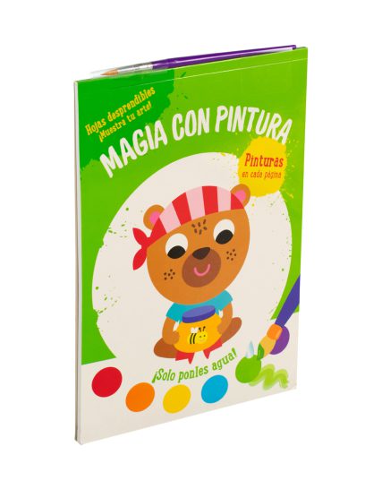 Libro para niños magia con pintura Oso - 9789464548518