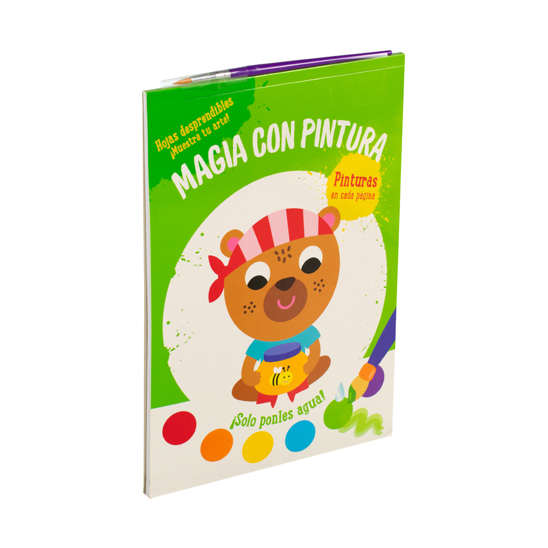 Libro para niños magia con pintura Oso - 9789464548518