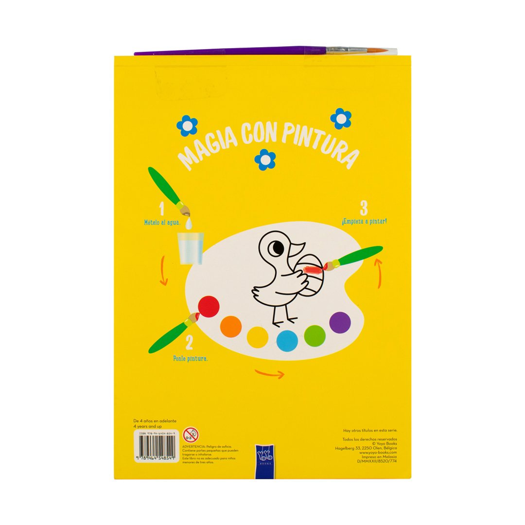Libro para niños magia con pintura Pato - 9789464548549-3