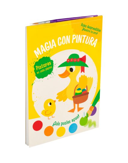 Libro para niños magia con pintura Pato - 9789464548549