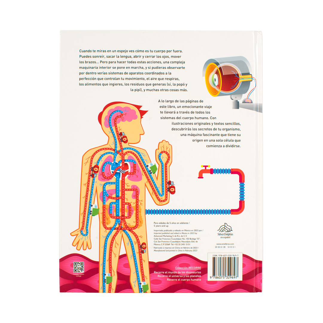 Libro Infantil para recorrer el cuepo humano - 9786075329697-3