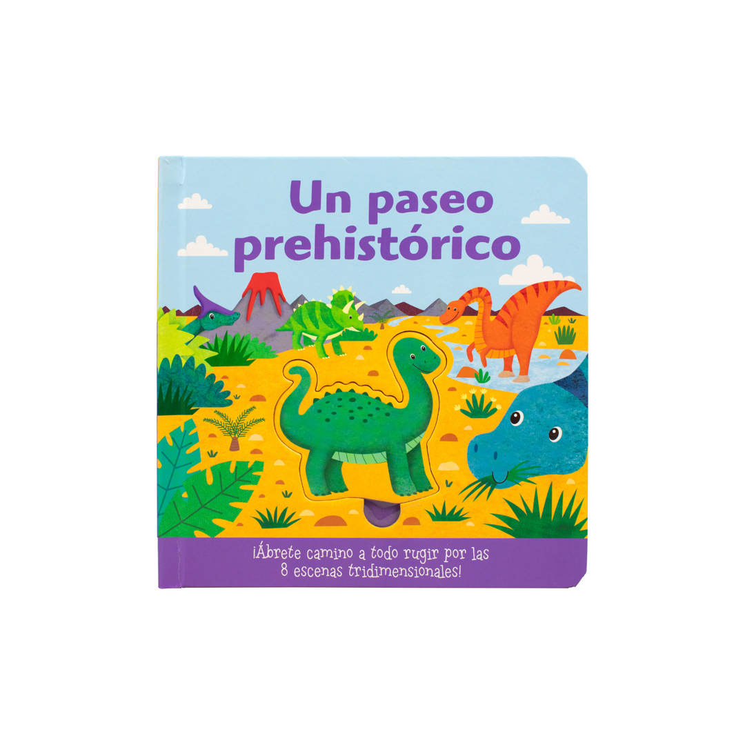 Libro infantil Desprende y explora - Un paseo prehistórico - 9786075329659-2