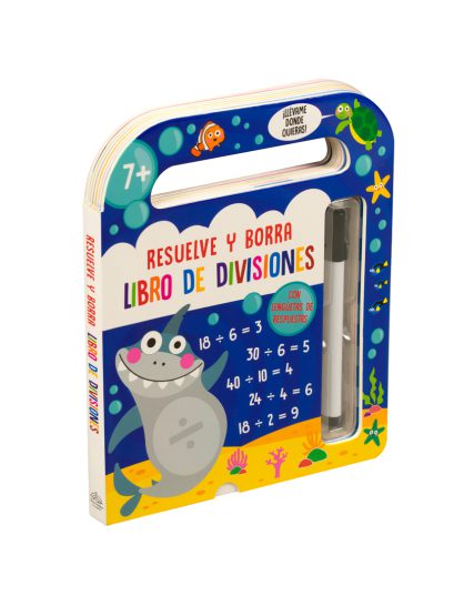 Libro infantil Resuelve y borra - Libro de divisiones - 0685071914670