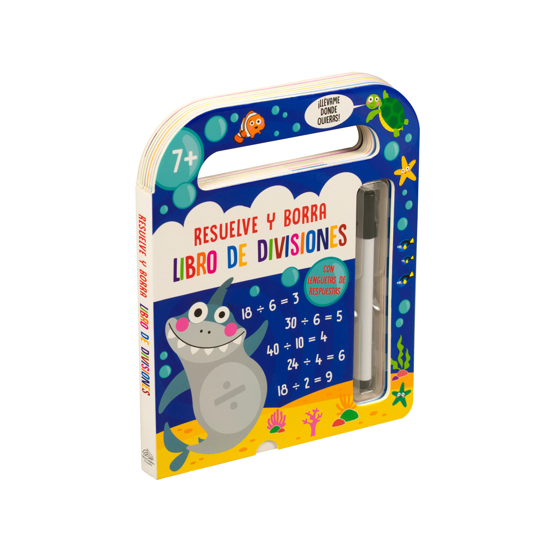 Libro infantil Resuelve y borra - Libro de divisiones - 0685071914670