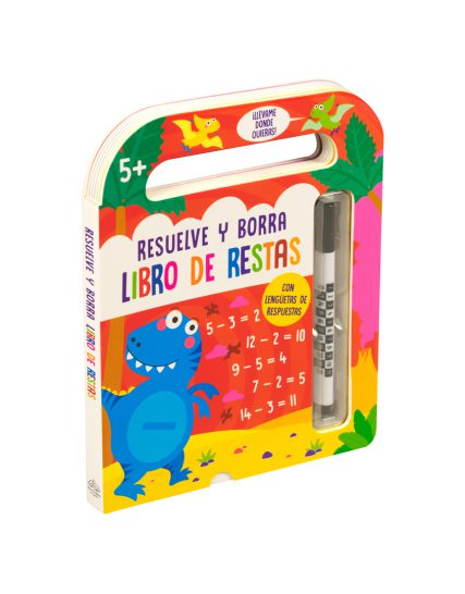 Libro infantil Resuelve y borra - Libro de restas - 0685071496800