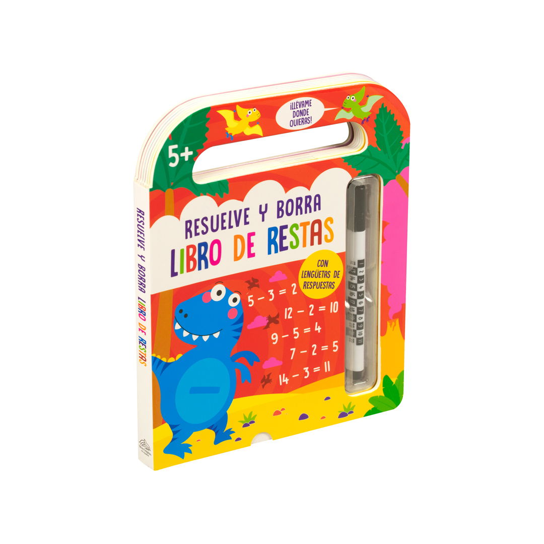Libro infantil Resuelve y borra - Libro de restas - 0685071496800
