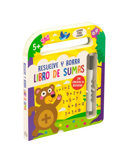 Libro infantil Resuelve y borra - Libro de sumas - 0685071473726