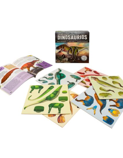 Libro infantil con actividades para construir dinosaurios en 3D - 0685071704578-1