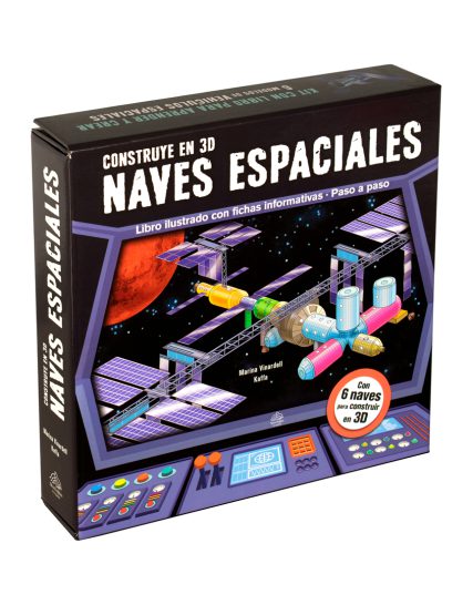 Libro infantil con actividades para construir naves espaciales en 3D - 0685071427385