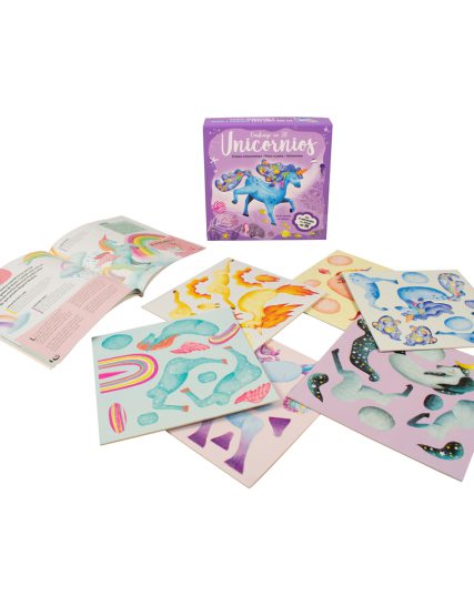 Libro infantil con actividades para construir unicornios en 3D - 0685071047682-1