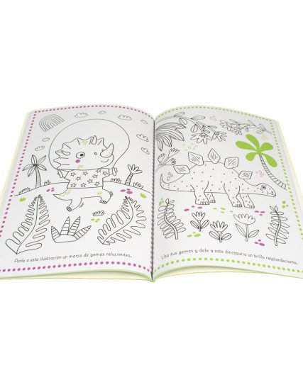 Libro infantil destella y brilla con dinosaurios increibles - 0685071752661-1