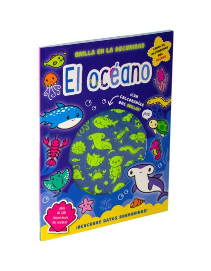 Libro infantil que brilla en la oscuridad El oceano - 0685071626399