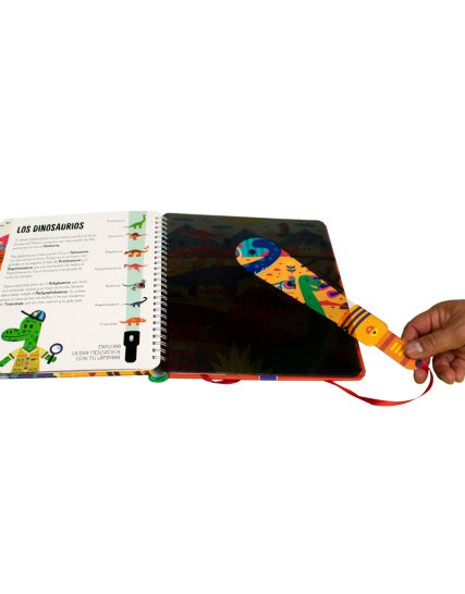 Libro interactivo para alumbrar y descubrir Dinosaurios - 9789464549218-1