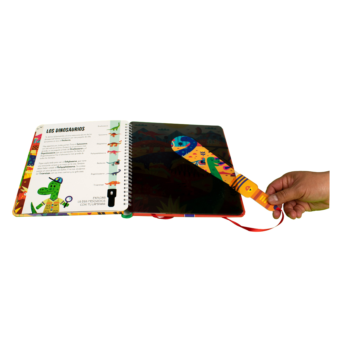 Libro interactivo para alumbrar y descubrir Dinosaurios - 9789464549218-1
