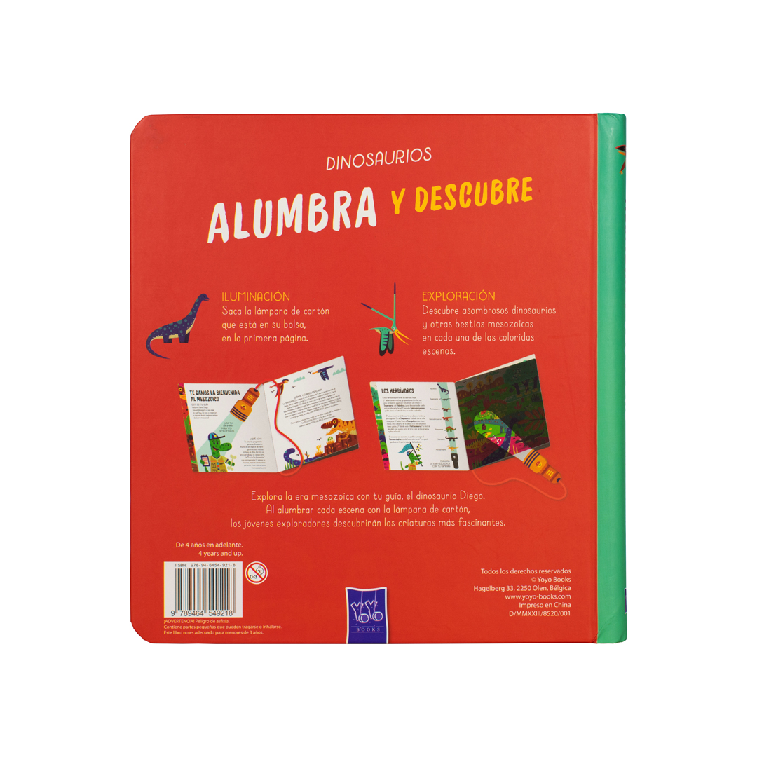 Libro interactivo para alumbrar y descubrir Dinosaurios - 9789464549218-3