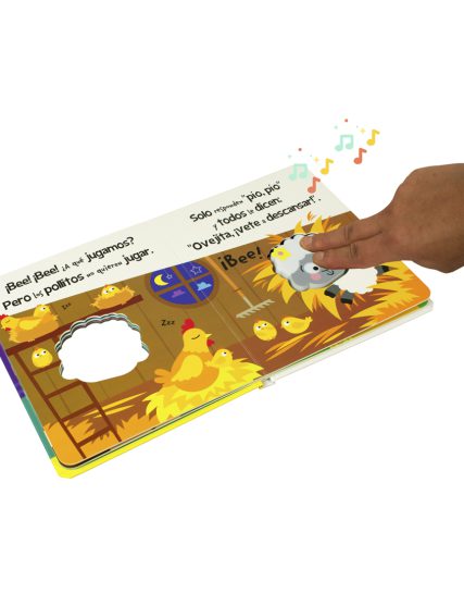 Libro infantil Aprieta, aplasta, chilla ¡A la camita ovejita! - 9786075329680-1